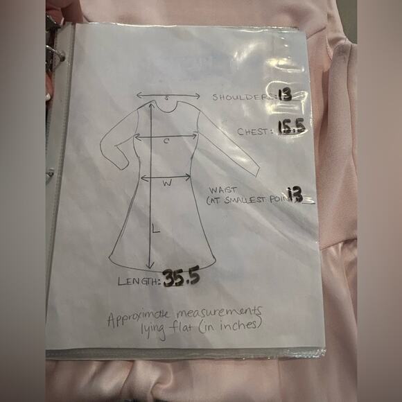 Vintage 50s Scott McClintock belted blush pink maxi dress gown elegant size 6 - Picture 13 of 13